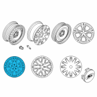 OEM 2012 Ford Focus Wheel, Alloy Diagram - CV6Z-1007-F