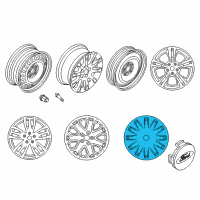 OEM 2012 Ford Focus Wheel Cover Diagram - CM5Z-1130-A