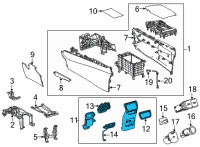 OEM Lexus NX350h PANEL SUB-ASSY, CONS Diagram - 58903-78100-C0