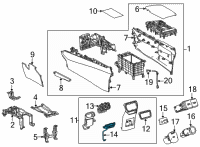 OEM Lexus NX350h SWITCH, REFRESHING S Diagram - 84752-78020