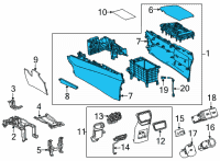 OEM Lexus NX250 BOX ASSY, CONSOLE, R Diagram - 58910-78110-27