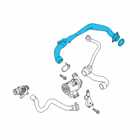 OEM 2016 BMW M235i xDrive Engine Coolant Hose Diagram - 11-53-7-649-300