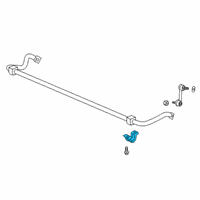 OEM Honda Clarity Bracket, Rear Diagram - 52308-TRT-A00