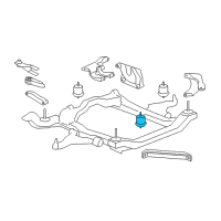 OEM 2014 GMC Acadia Mount-Engine Front Diagram - 25840452