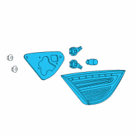 OEM 2016 Chrysler 200 Lamp-Tail Stop Backup Diagram - 68110364AA