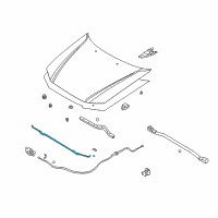 OEM 2002 Kia Optima Rod Assembly-Hood Stay Diagram - 811703C001