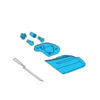 OEM 2006 BMW 750Li Rear Light In Trunk Lid, Left Diagram - 63-21-6-938-517