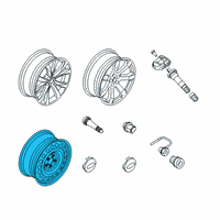 OEM Ford Police Interceptor Utility Compact Spare Diagram - LB5Z-1015-A