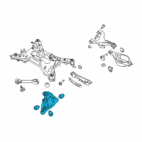 OEM 2010 Infiniti G37 Housing Rear Axle LH Diagram - 43019-1BA0B