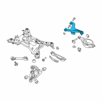 OEM Infiniti QX50 Rear Left Suspension Arm Assembly Diagram - 55502-1BA0A