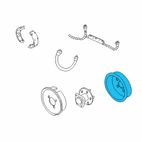 OEM Buick Drum, Rear Brake Diagram - 18020612