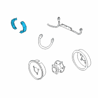 OEM Pontiac Sunfire Rear Shoes Diagram - 19307610