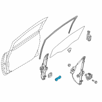 OEM 2015 Kia Rio Door Window Regulator Handle Assembly Diagram - 826301W000DCP