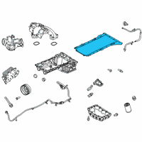 OEM Ford F-350 Super Duty RTV Sealer Gasket Diagram - LC3Z-6710-B