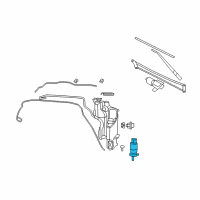 OEM 2007 Jeep Wrangler Pump-Washer, Windshield Diagram - 5152076AC