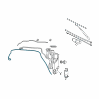 OEM 2012 Ram 2500 Hose-Windshield Washer Diagram - 68039892AA