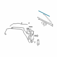 OEM Dodge Ram 2500 Blade-Front WIPER Diagram - 55277446AB