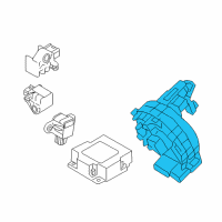 OEM 2019 Kia Niro EV Clock Spring Contact Assembly Diagram - 93490G5220