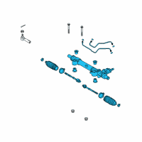 OEM 2011 Toyota FJ Cruiser Gear Assembly Diagram - 44200-35103