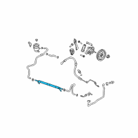 OEM 2012 Acura ZDX Cooler, Power Steering Oil Diagram - 53765-SZN-A02