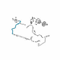 OEM 2008 Acura MDX Hose, Oil Tank Diagram - 53733-STX-A02