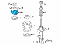 OEM 2022 Kia Seltos INSULATOR Assembly-STRUT Diagram - 54610Q5000