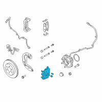 OEM Lincoln Navigator Caliper Diagram - AL3Z-2B120-C