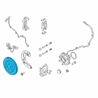 OEM 2009 Ford F-150 Rotor Diagram - 9L3Z-1125-E