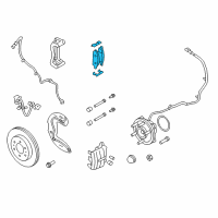 OEM 2008 Ford F-150 Front Pads Diagram - 4U2Z-2V001-CA