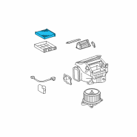 OEM Lexus GX460 Clean Air Filter Diagram - 87139-07020