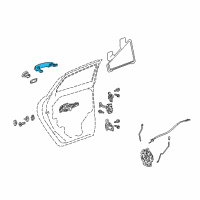 OEM 2013 Buick Encore Handle, Outside Diagram - 25936893