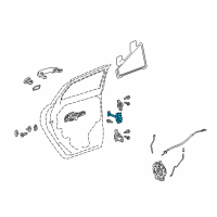 OEM 2014 Cadillac SRX Door Check Diagram - 22792601