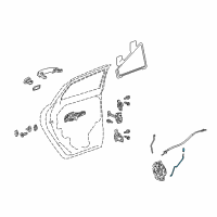 OEM 2011 Cadillac SRX Lock Rod Diagram - 25956866