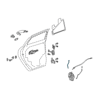 OEM 2011 Cadillac SRX Lock Rod Diagram - 25778589