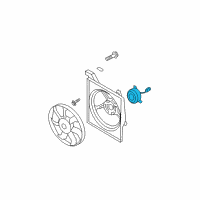 OEM Kia Spectra Motor-Radiator Cooling Diagram - 253862F010