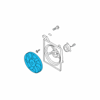 OEM 2008 Kia Spectra5 Fan-Cooling Diagram - 252312F000