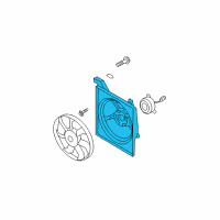 OEM Kia SHROUD-Radiator Diagram - 253502F000