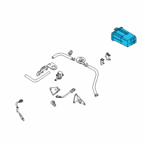 OEM 2020 Infiniti QX80 CANISTER Assembly EVAPORATION Diagram - 14950-7S00A
