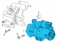 OEM 2022 Chevrolet Tahoe Starter Diagram - 55509960