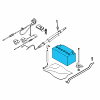 OEM 2009 BMW 535i xDrive Battery, Manuf.: Exide (Warranty Only) Diagram - 61-21-7-586-961