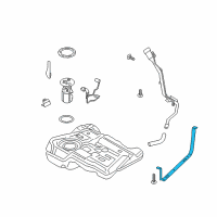 OEM Ford Escape Tank Strap Diagram - EJ7Z-9054-A