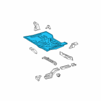 OEM 2005 Scion xB Rear Floor Pan Diagram - 58311-52908