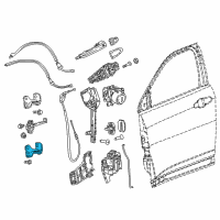 OEM Jeep Compass Door Lower Hinge Right Diagram - 68306516AA