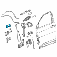 OEM 2018 Jeep Compass Door Upper Hinge Diagram - 68306514AA