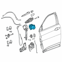 OEM Jeep Cylinder-Door Lock Diagram - 68312198AA