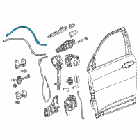 OEM 2018 Jeep Compass Cable-Inside Handle To Latch Diagram - 68292062AA