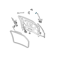 OEM 2004 Chrysler Pacifica Bracket-Deck Lid Prop Diagram - 5054018AB