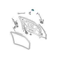 OEM Chrysler Lift-Gate Hinge Right Diagram - 5054700AB