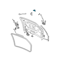 OEM 2004 Chrysler Pacifica Lift-Gate Hinge Right Diagram - 5054700AB