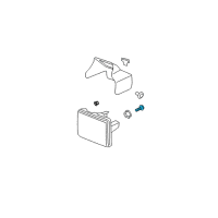 OEM Chevrolet Bulb-Front Fog Lamp Diagram - 15200611